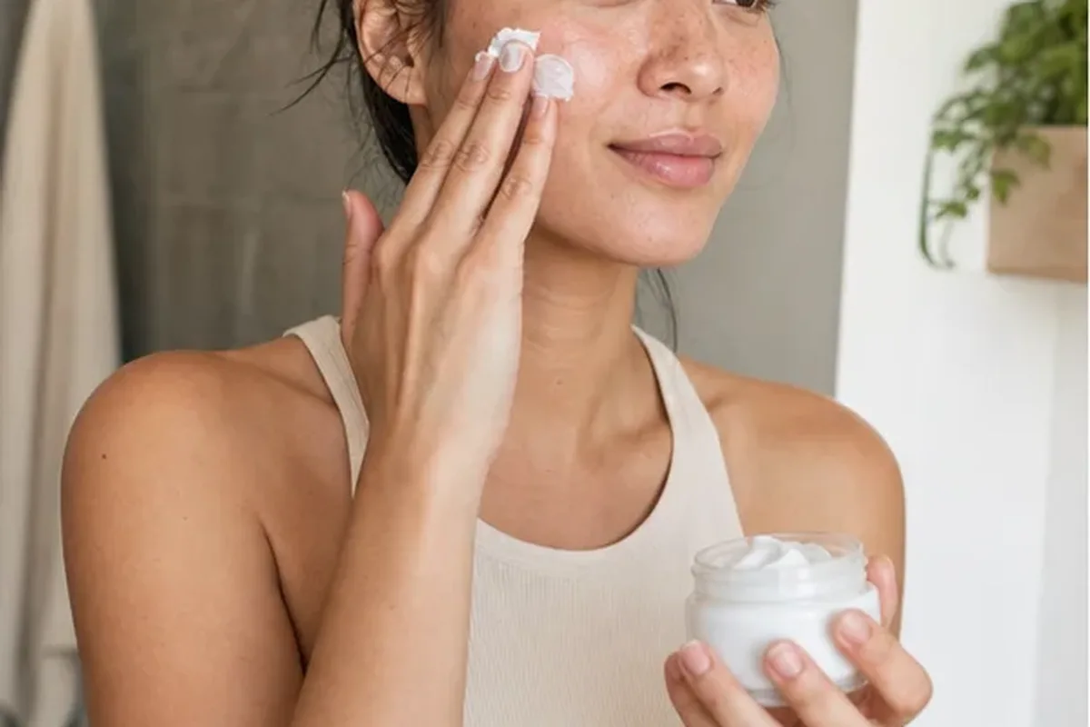 Hochwertige Beauty-Inszenierung zu Auswahlkriterien für Gesichtsreinigung für trockene Haut