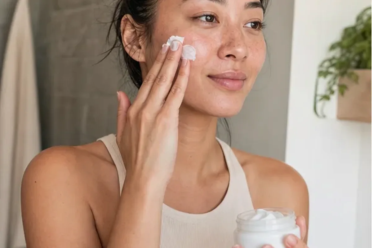 Authentische Beauty-Routine passend zum Thema Vitamin-C-Serum für Mischhaut