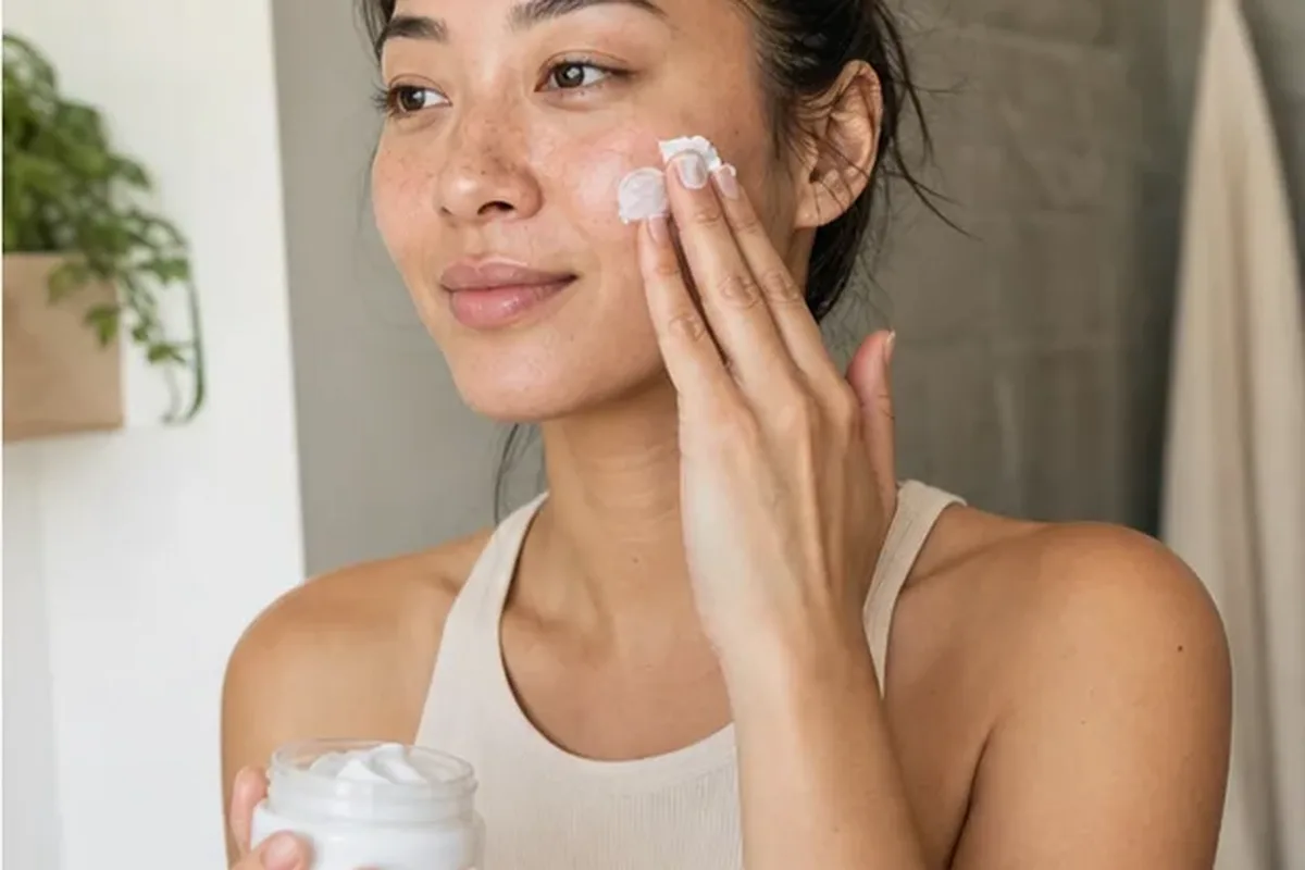 Hochwertige Beauty-Inszenierung zu Auswahlkriterien für Hyaluron-Serum bei ersten Fältchen