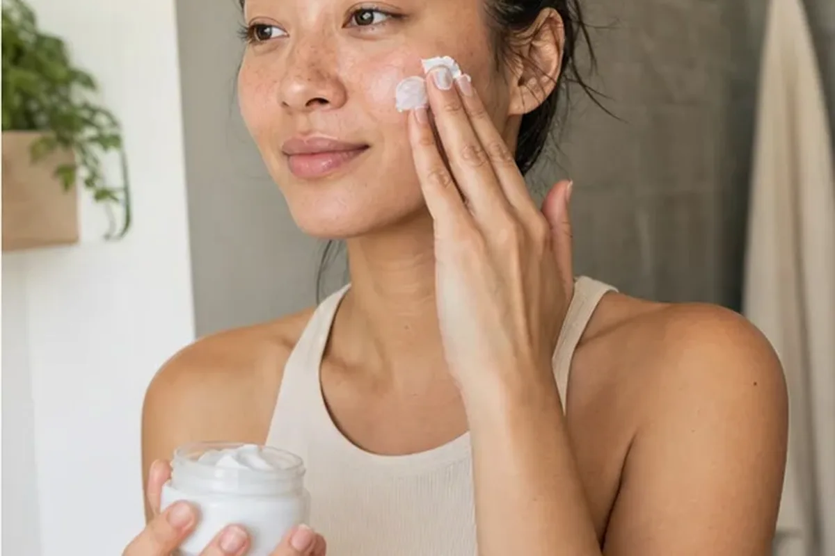 Hochwertige Beauty-Inszenierung zu Auswahlkriterien für Vitamin-C-Serum bei ersten Fältchen