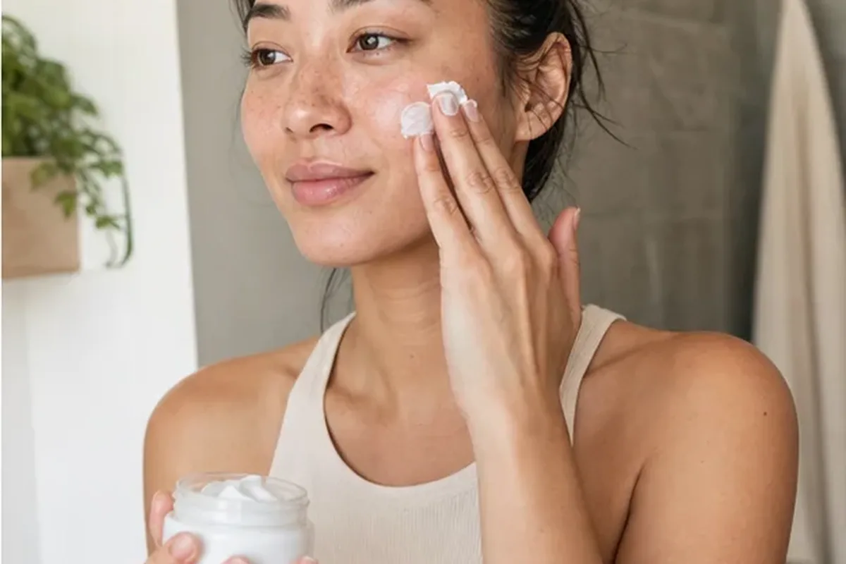Authentische Beauty-Routine passend zum Thema Hautpflege