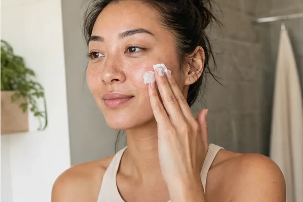 Authentischer Wohlfühlmoment passend zum Beauty-Thema Peptide