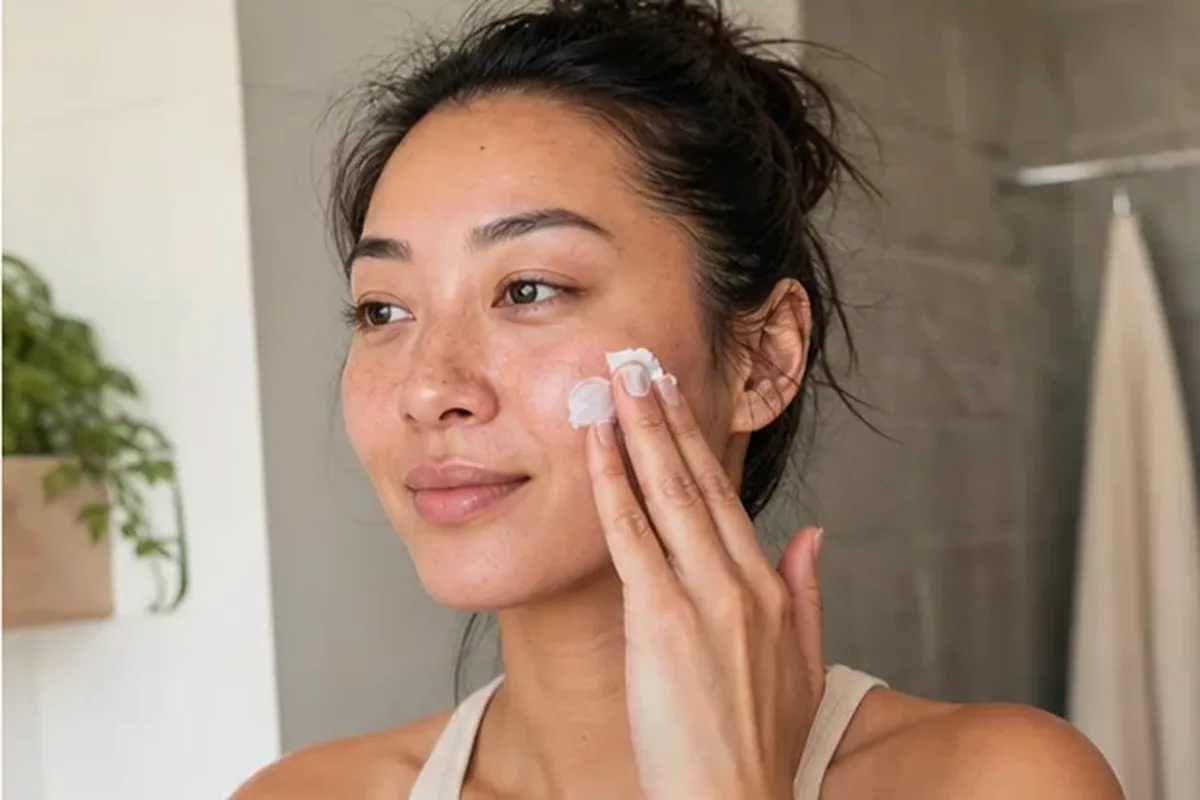Emotionaler und authentischer Anwendungsmoment rund um Chemisches Peeling bei Pigmentflecken