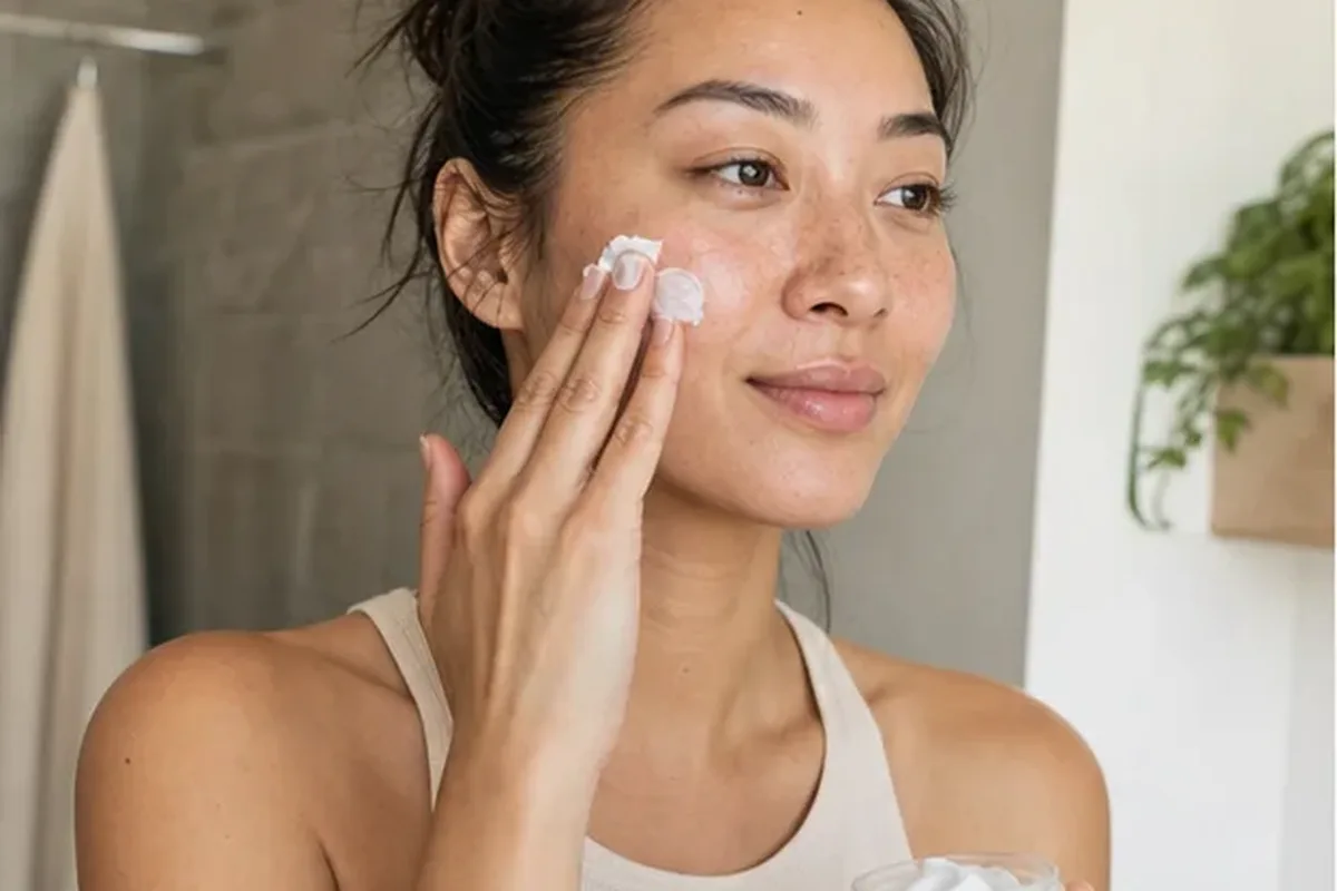 Redaktioneller Beauty-Moment zur Ausgangslage bei Gesichtscreme für trockene Haut