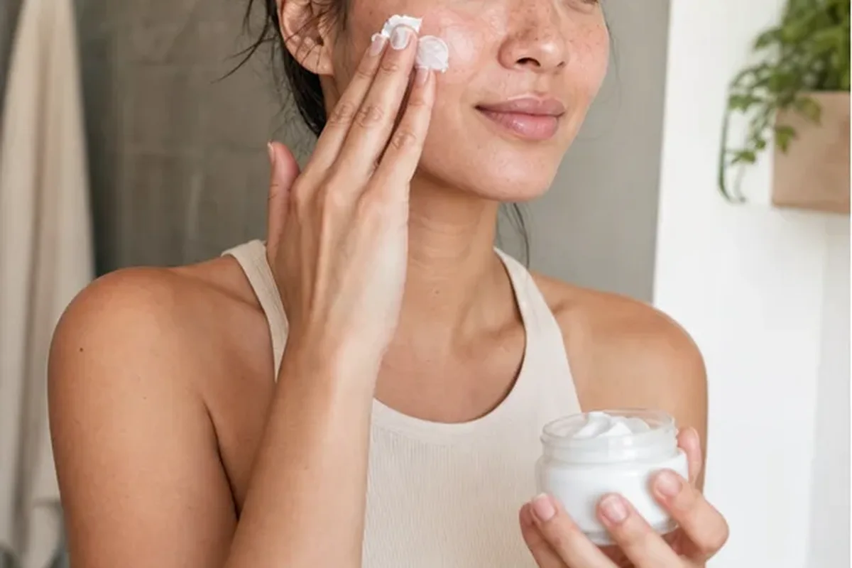Authentische Beauty-Routine passend zum Thema Was hilft bei trockener Haut?