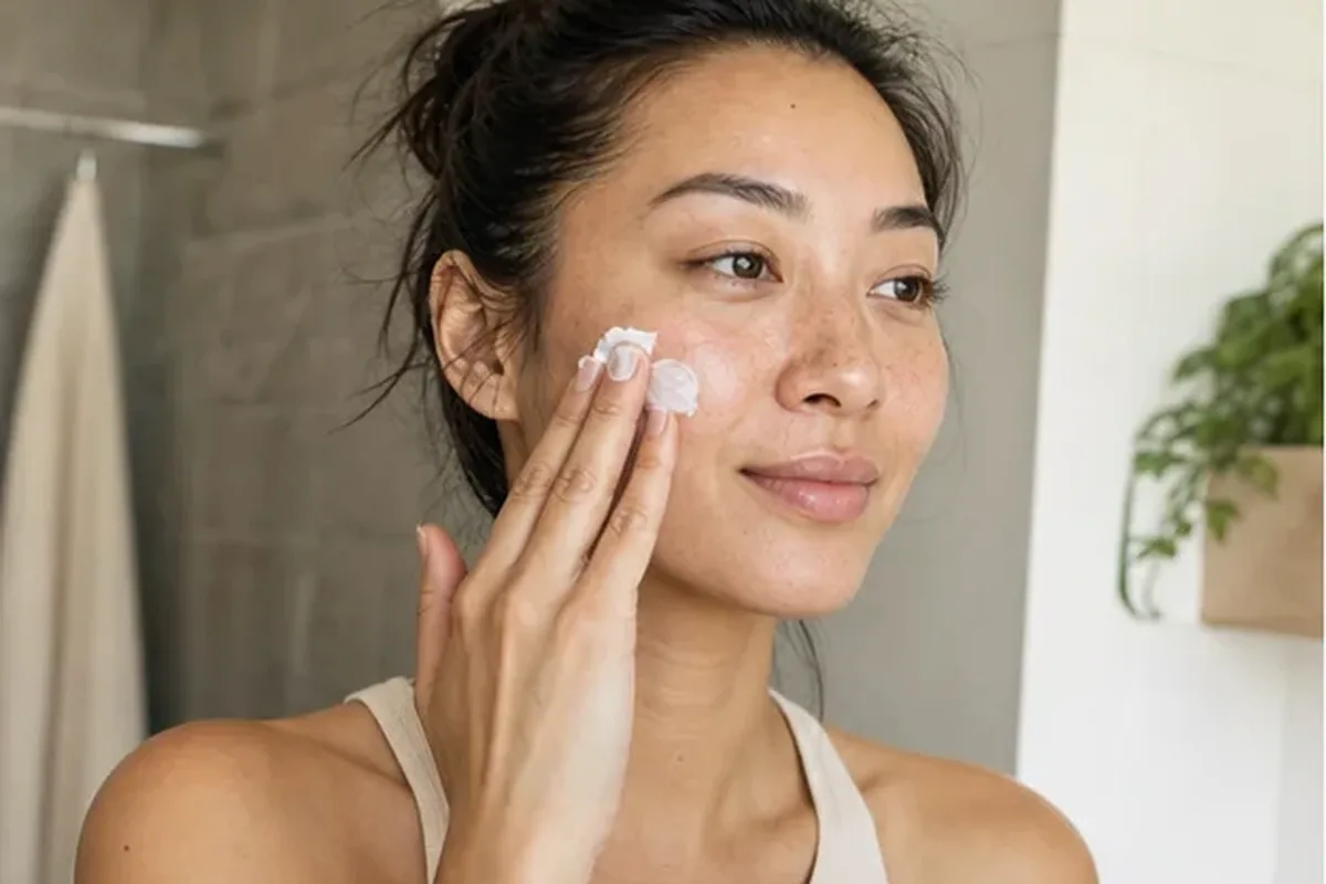 Authentischer Wohlfühlmoment passend zum Beauty-Thema Gesichtswasser bei Rötungen