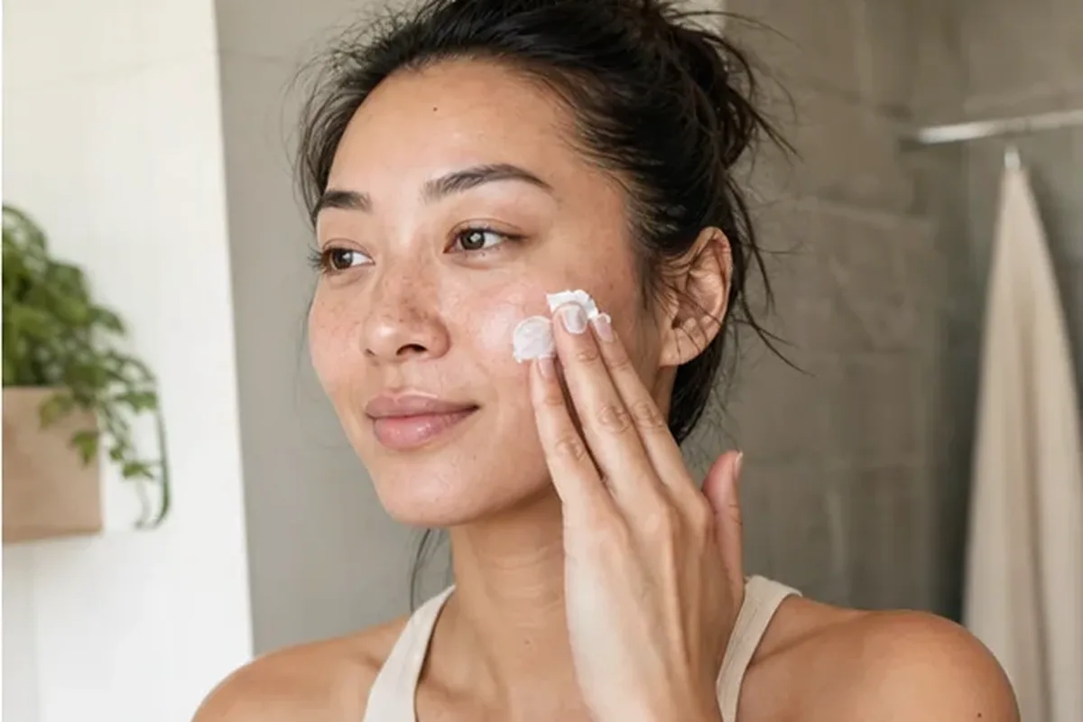 Authentische Beauty-Routine passend zum Thema Vitamin-C-Serum für fettige Haut