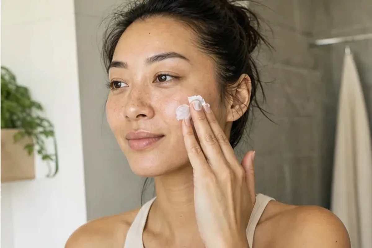 Hochwertige Beauty-Inszenierung zu Auswahlkriterien für Anti-Aging-Routine für fettige Haut