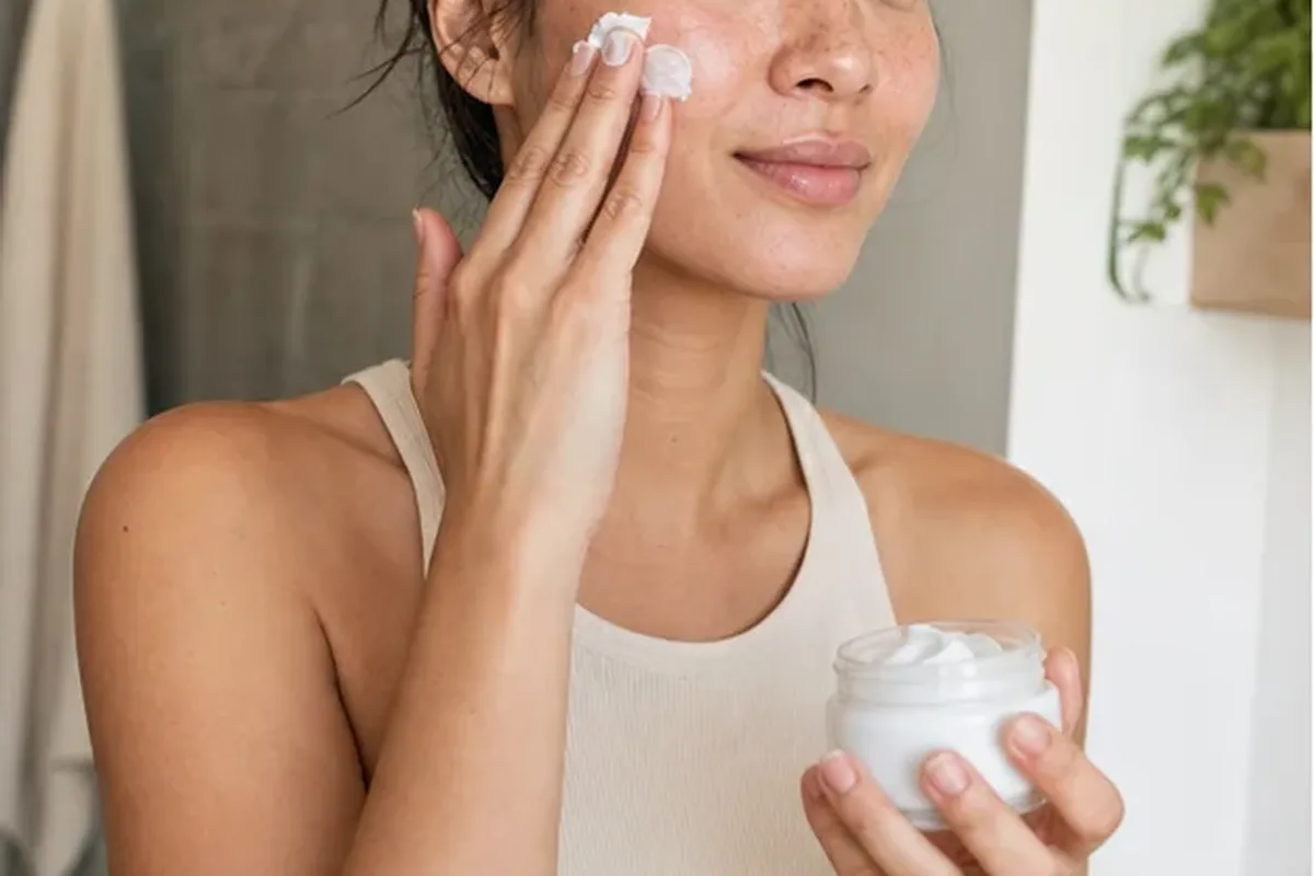 Authentische Beauty-Routine passend zum Thema Retinol-Serum für trockene Haut