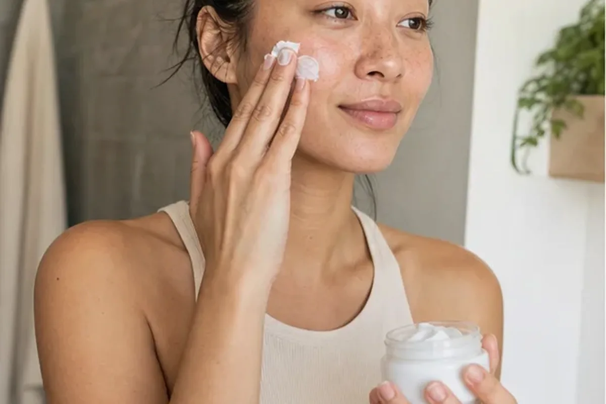 Authentische Beauty-Routine passend zum Thema Hyaluron-Serum für empfindliche Haut