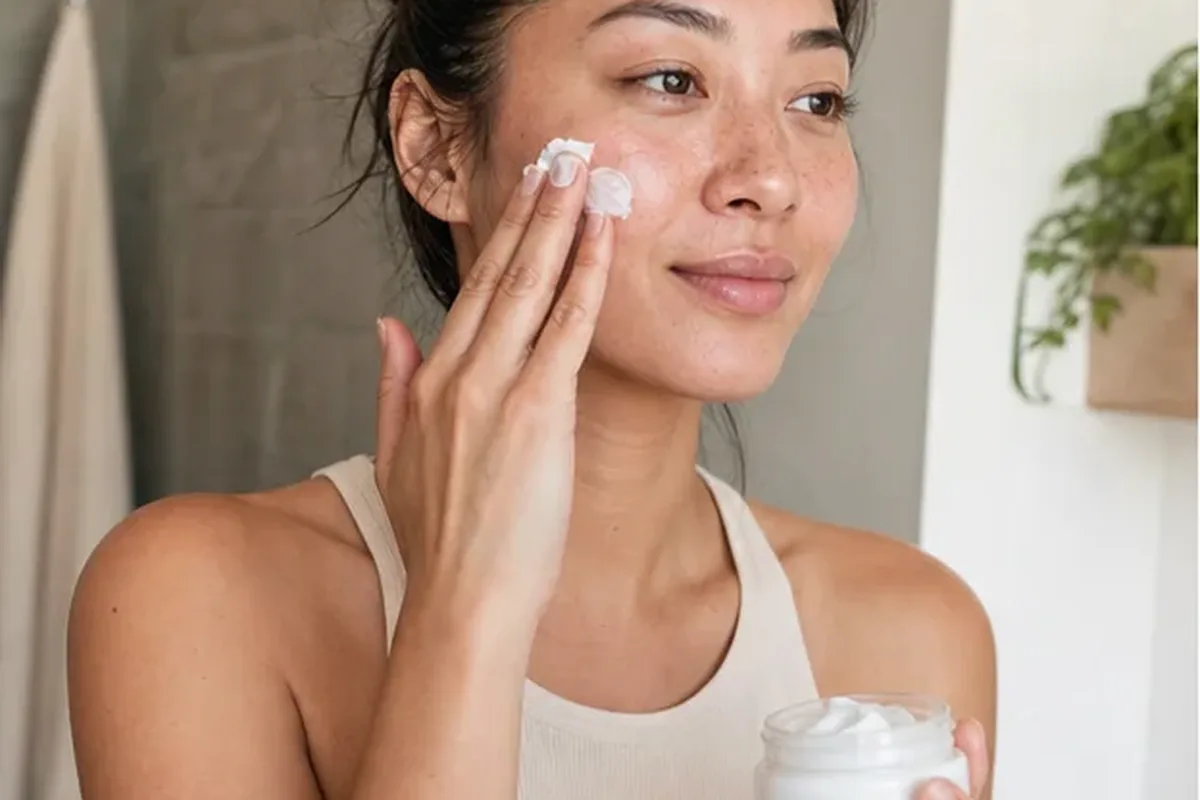Authentische Beauty-Routine passend zum Thema Sonnenschutz für empfindliche Haut