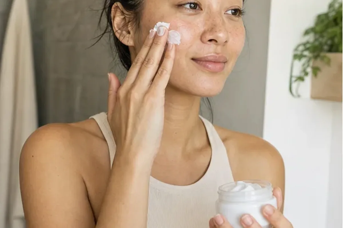 Emotionaler und authentischer Anwendungsmoment rund um Hyaluron-Serum bei Rötungen