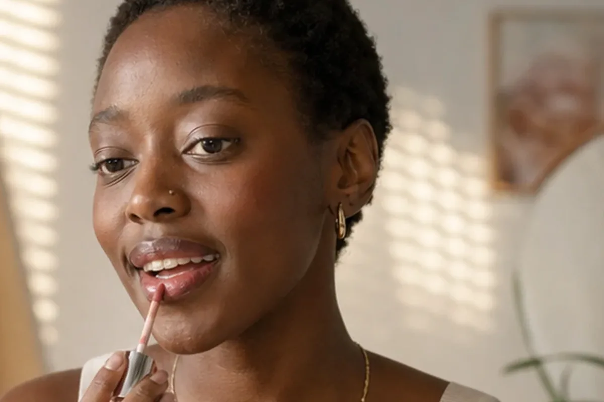 Authentischer Wohlfühlmoment passend zum Beauty-Thema Highlighter für ölige Haut