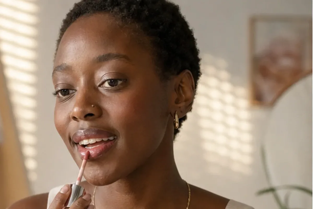 Redaktioneller Beauty-Moment zur Ausgangslage bei Lip Tint für langen Halt