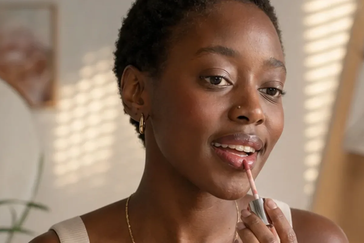 Hochwertige Beauty-Inszenierung zu Auswahlkriterien für Lip Tint für langen Halt