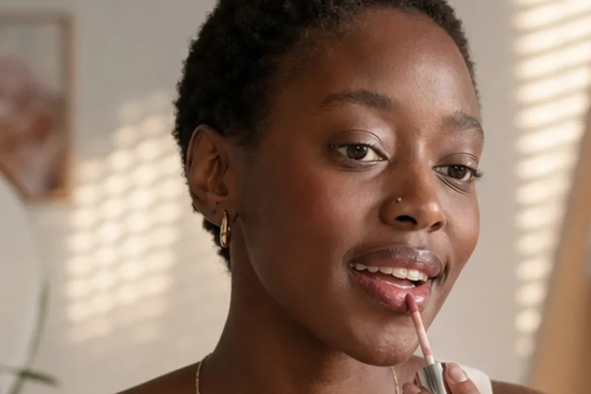 Redaktionelle Detailaufnahme zur Orientierung bei Lip Tint für einen natürlichen Look