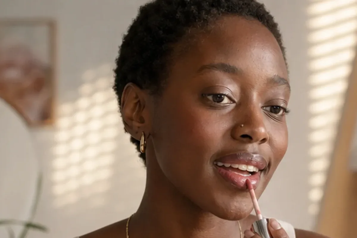 Authentische Beauty-Routine passend zum Thema Lip Tint für trockene Haut