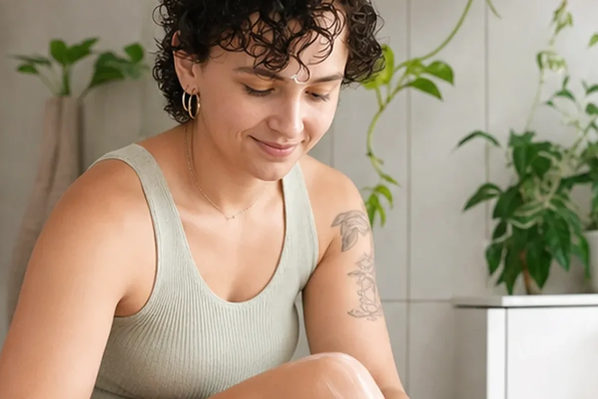 Redaktioneller Beauty-Moment zur Ausgangslage bei Sugaring-Paste für dunkle Haare