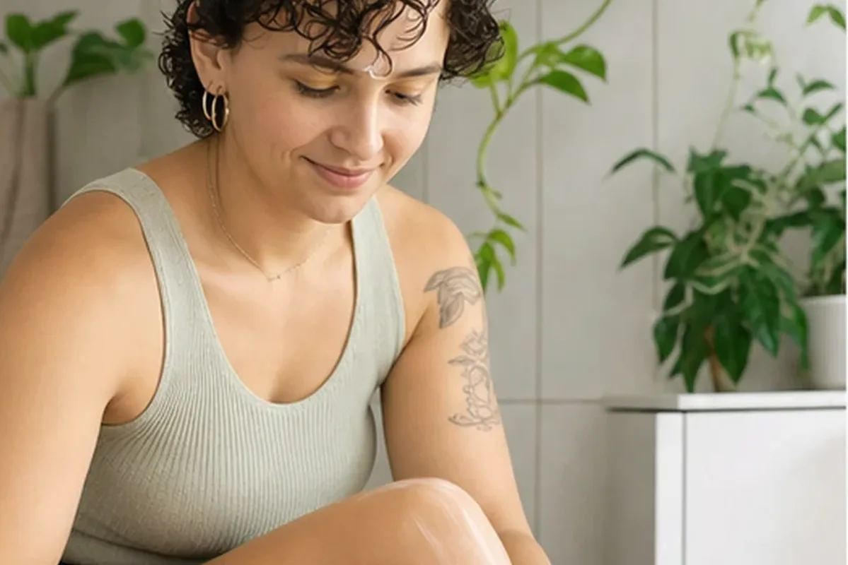 Hochwertige Beauty-Inszenierung zu Auswahlkriterien für Bikinizonen-Trimmer für feine Haare