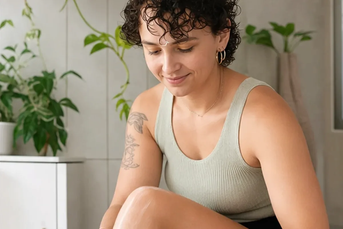 Authentische Beauty-Routine passend zum Thema Nassrasierer für eine schnelle Anwendung
