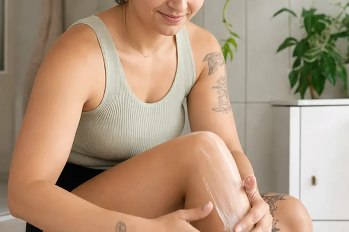 Authentische Beauty-Routine passend zum Thema Waxing-Set bei eingewachsenen Haaren