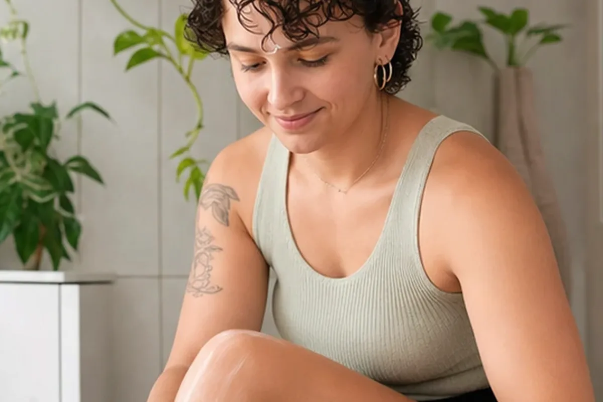 Authentische Beauty-Routine passend zum Thema Rasiergel bei Rasurbrand