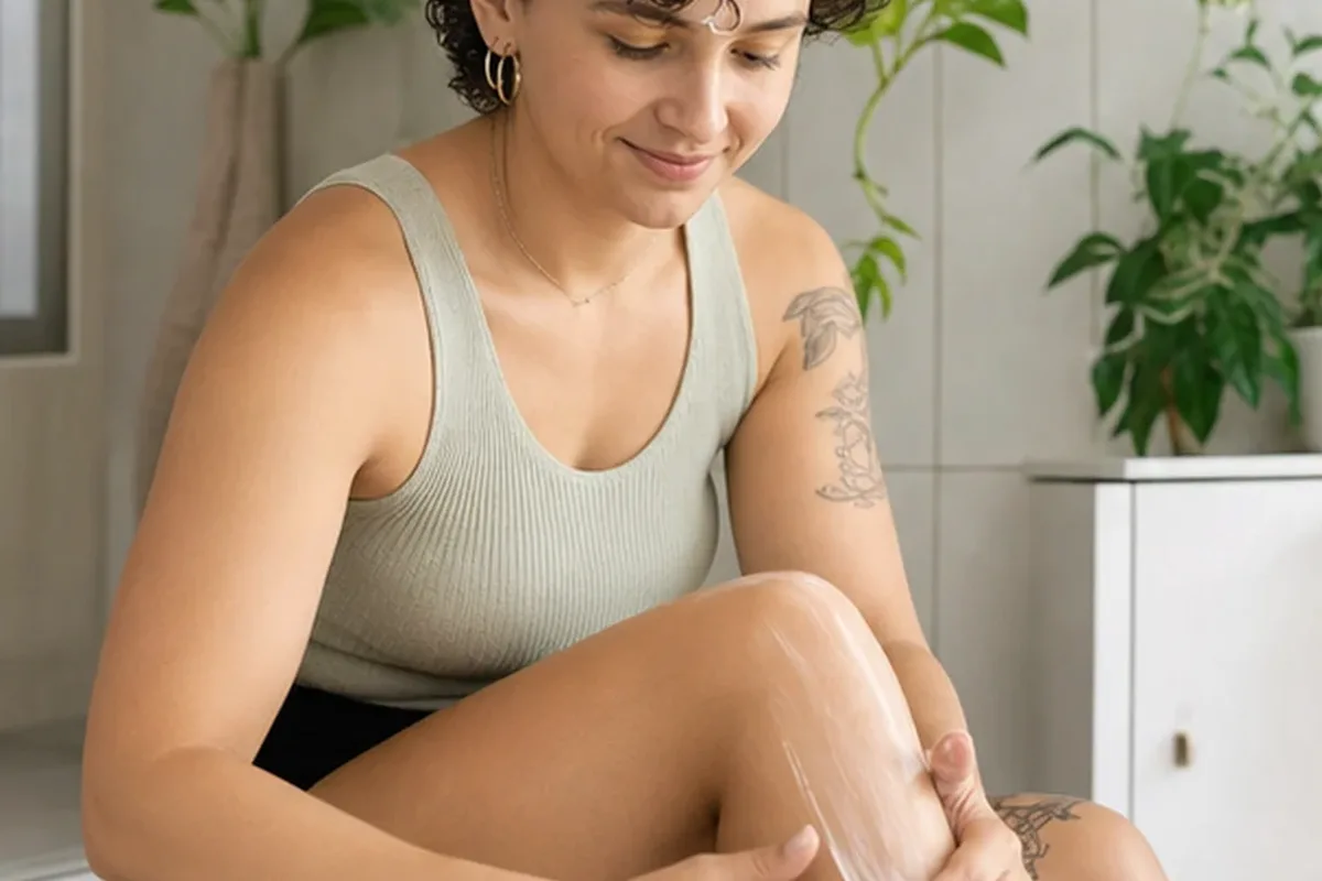 Redaktioneller Beauty-Moment zur Ausgangslage bei Rasiergel für langanhaltende Glätte
