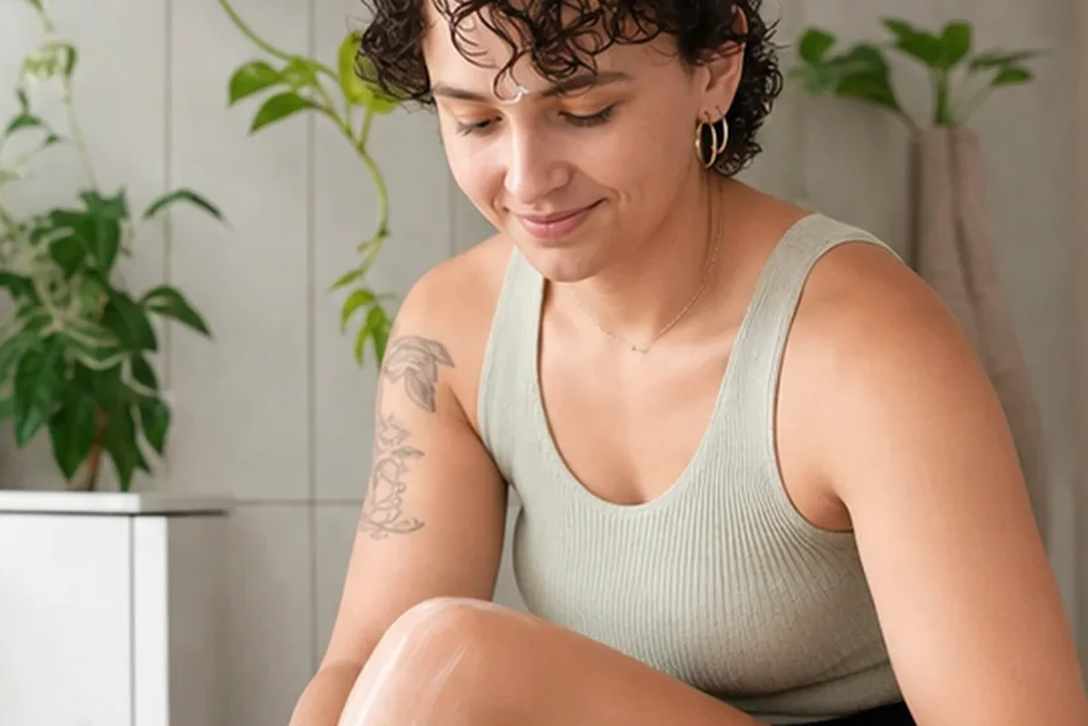 Hochwertige Beauty-Inszenierung zu Auswahlkriterien für Peeling vor der Rasur für eine schnelle Anwendung
