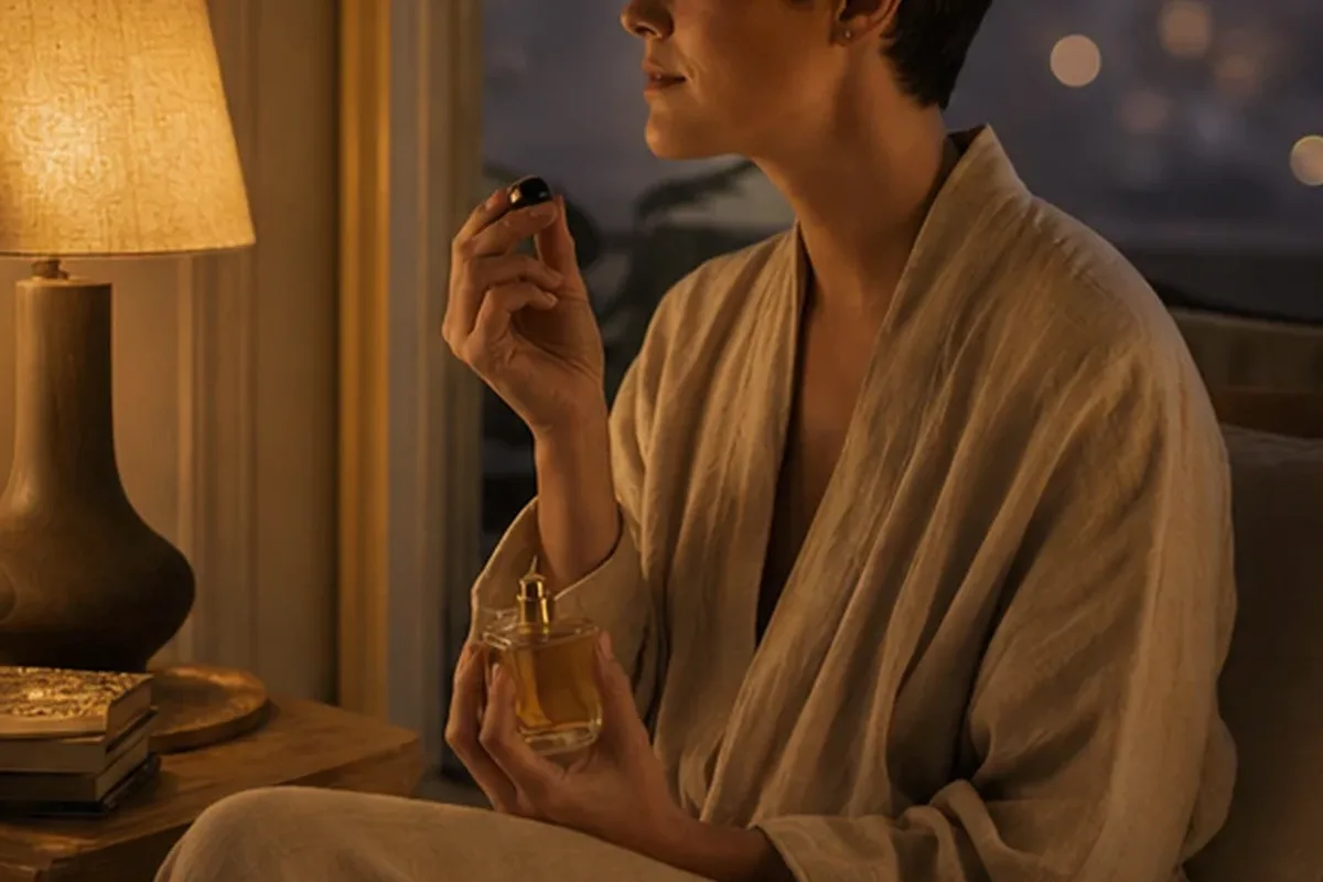 Emotionaler und authentischer Anwendungsmoment rund um Parfum richtig auftragen