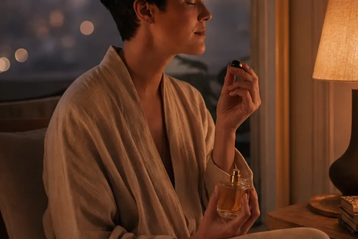 Redaktionelle Detailaufnahme zur Orientierung bei Unisex-Parfum für Duftanfänger