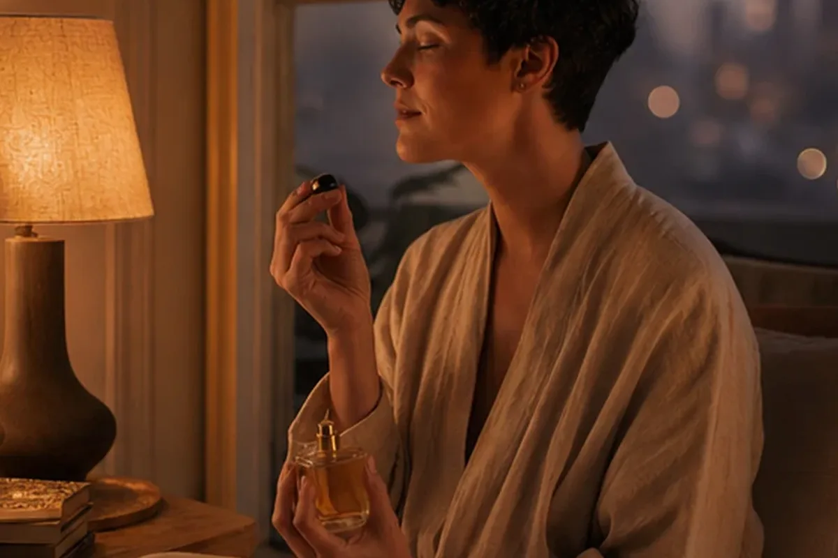 Redaktioneller Beauty-Moment zur Ausgangslage bei Moschusduft für einen eleganten Stil