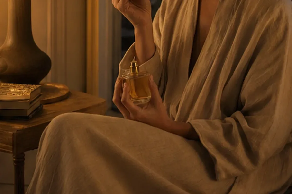 Authentischer Wohlfühlmoment passend zum Beauty-Thema Abendduft für sensible Nasen