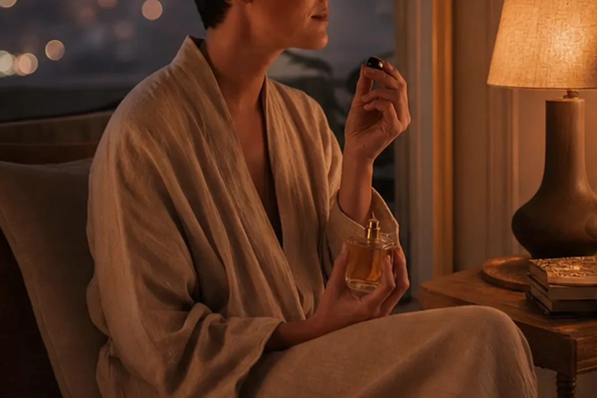 Redaktioneller Beauty-Moment zur Ausgangslage bei Rosenduft für einen eleganten Stil