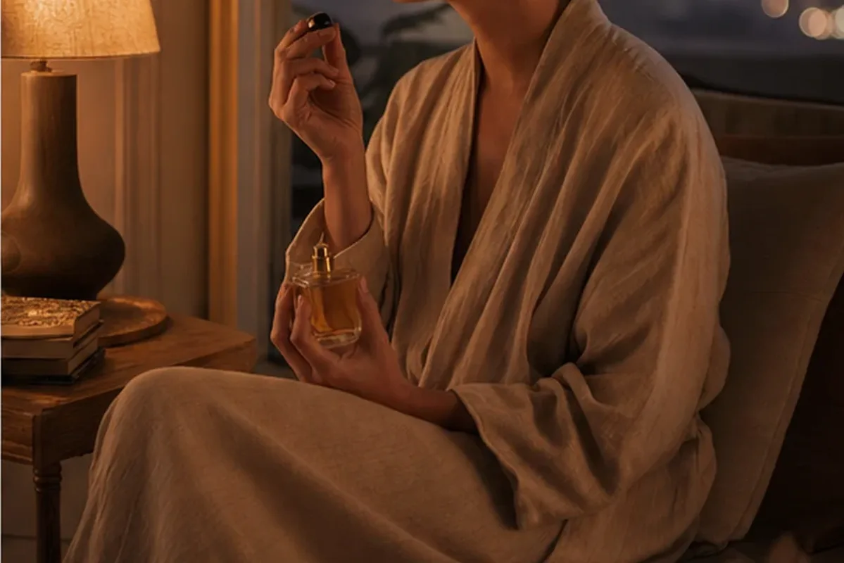 Hochwertige Beauty-Inszenierung zu Auswahlkriterien für Winterparfum für Duftanfänger