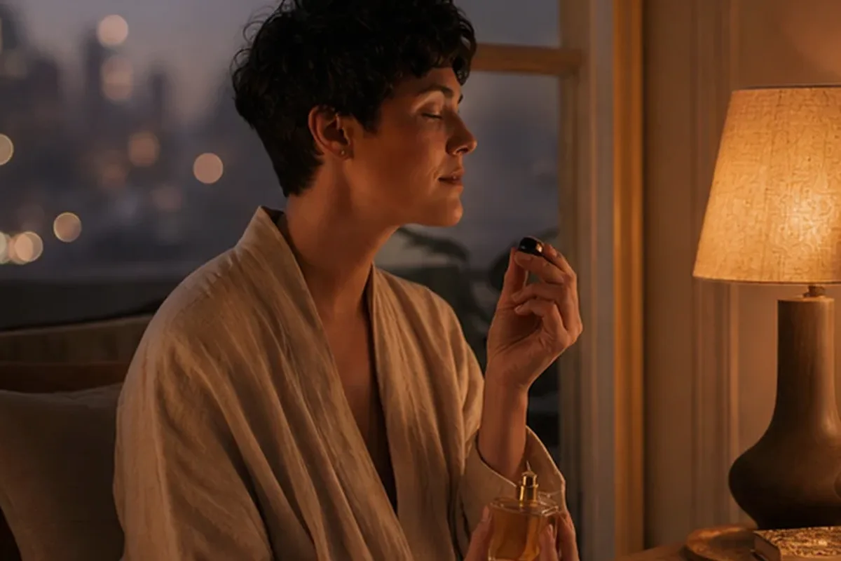 Redaktioneller Beauty-Moment zur Ausgangslage bei Rosenduft für einen minimalistischen Stil