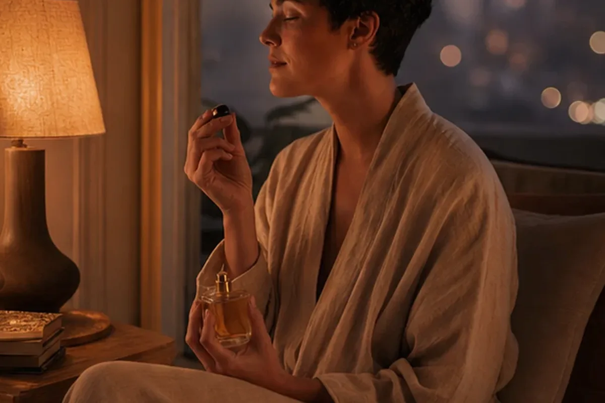 Redaktioneller Beauty-Moment zur Ausgangslage bei Rosenduft mit langer Haltbarkeit