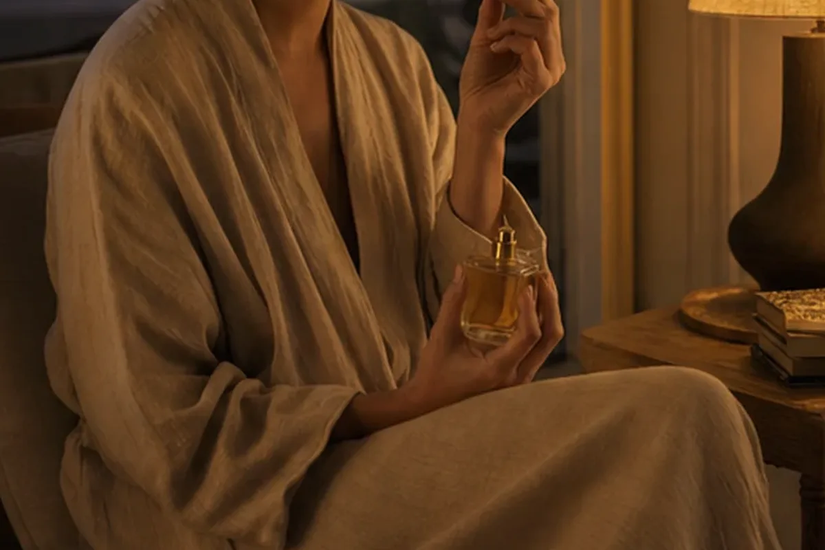 Authentische Beauty-Routine passend zum Thema Holziger Duft für einen minimalistischen Stil