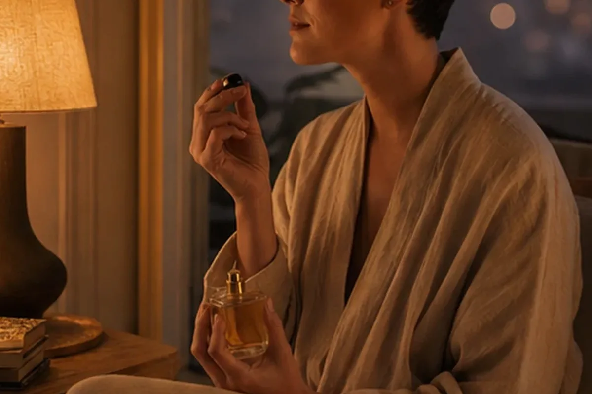 Authentischer Wohlfühlmoment passend zum Beauty-Thema Winterparfum für Duftanfänger
