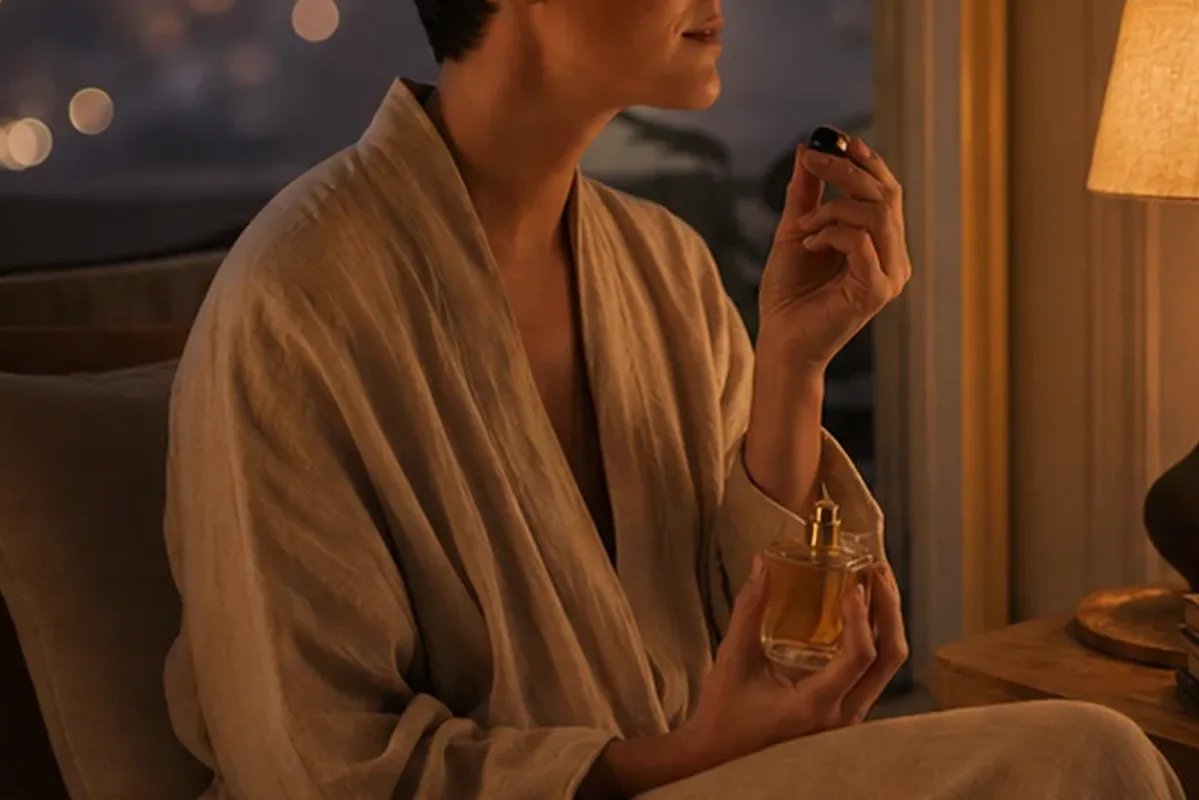 Hochwertige Beauty-Inszenierung zu Auswahlkriterien für Abendduft für einen eleganten Stil