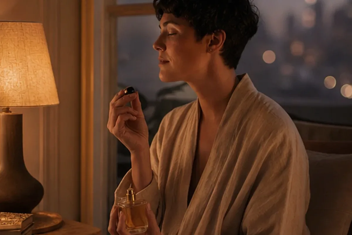 Authentischer Wohlfühlmoment passend zum Beauty-Thema Winterparfum für Duftanfänger