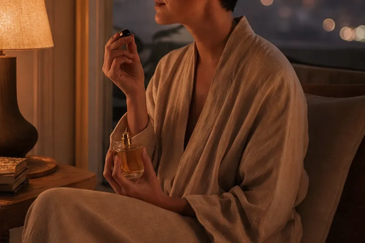 Authentische Beauty-Routine passend zum Thema Moschusduft bei kaltem Wetter