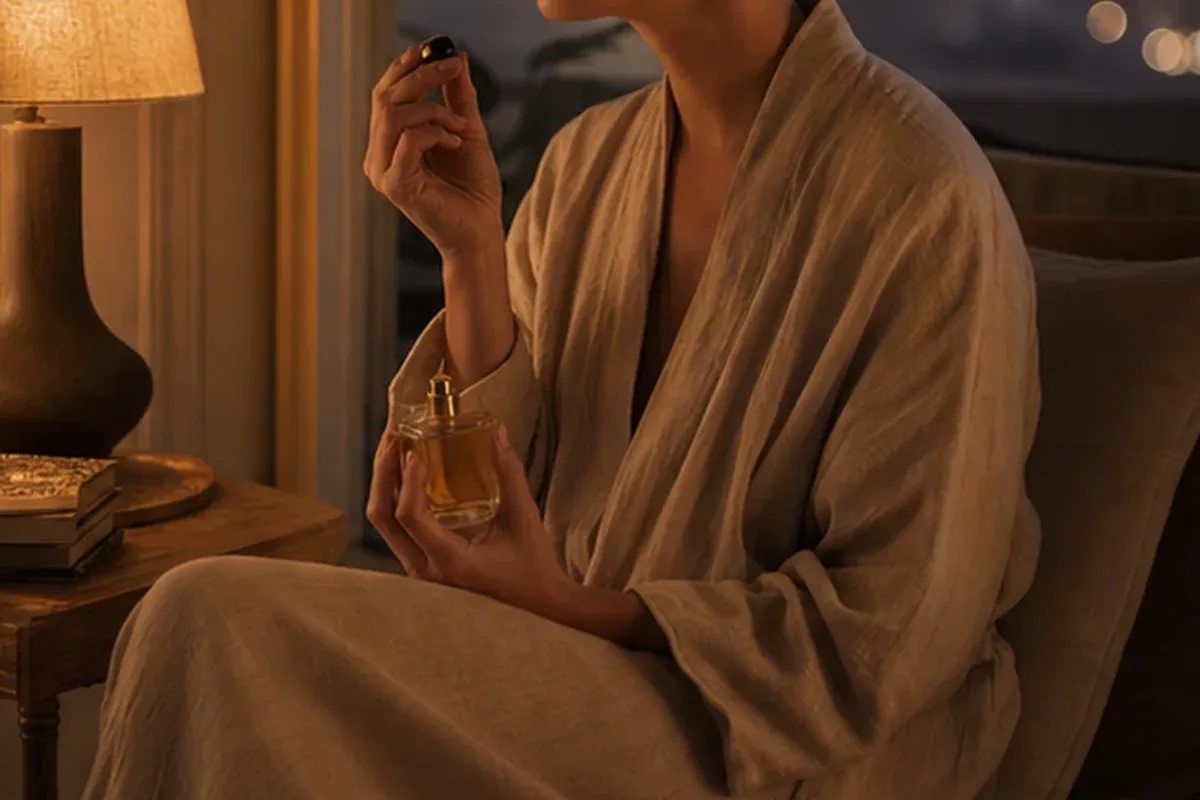 Authentische Beauty-Routine passend zum Thema Frischer Duft bei warmem Wetter