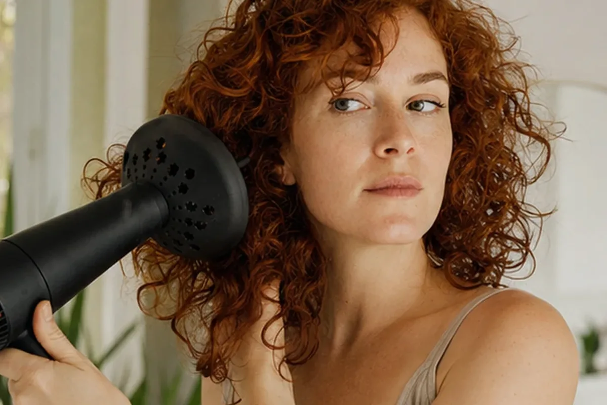 Authentischer Wohlfühlmoment passend zum Beauty-Thema Silbershampoo für trockenes Haar