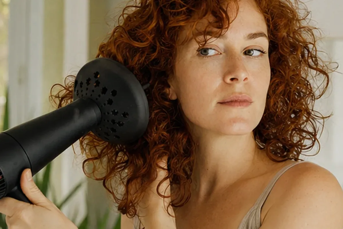 Authentischer Wohlfühlmoment passend zum Beauty-Thema Tiefenreinigungsshampoo für trockenes Haar