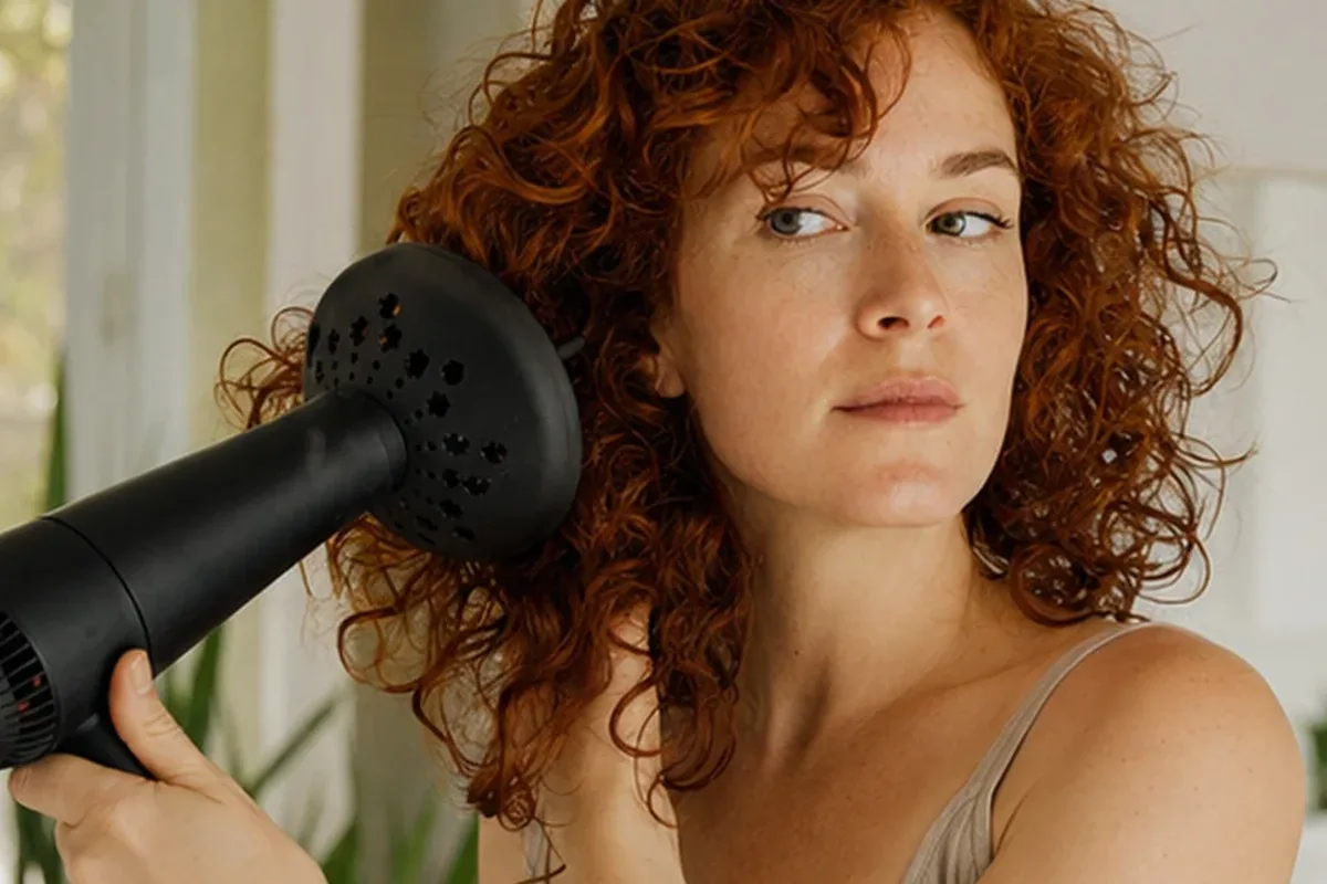 Authentischer Wohlfühlmoment passend zum Beauty-Thema Conditioner bei fettigem Ansatz