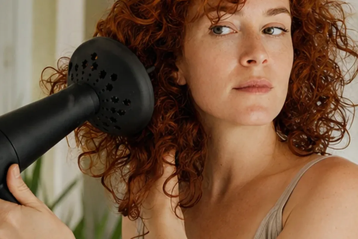 Redaktioneller Beauty-Moment zur Ausgangslage bei Lockencreme für trockenes Haar