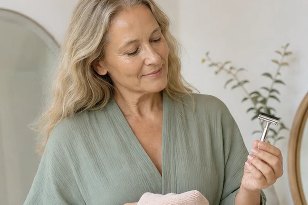 Hochwertige Beauty-Inszenierung zu Auswahlkriterien für Bikinizonen-Trimmer für empfindliche Haut