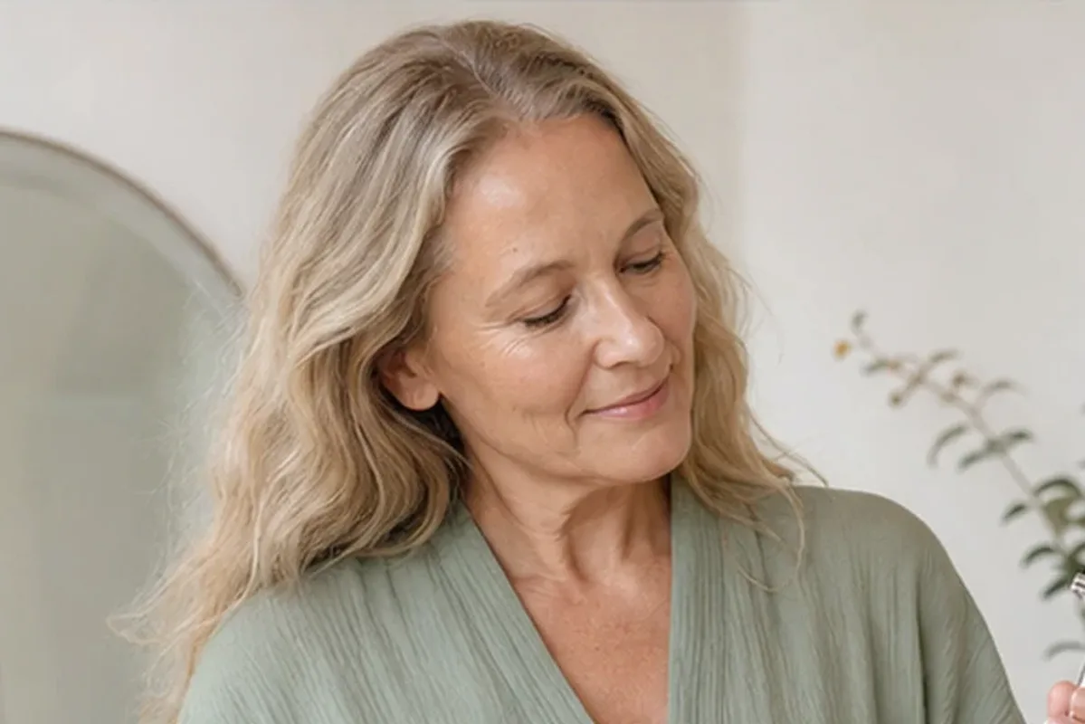 Authentischer Wohlfühlmoment passend zum Beauty-Thema Rasiergel für dunkle Haare