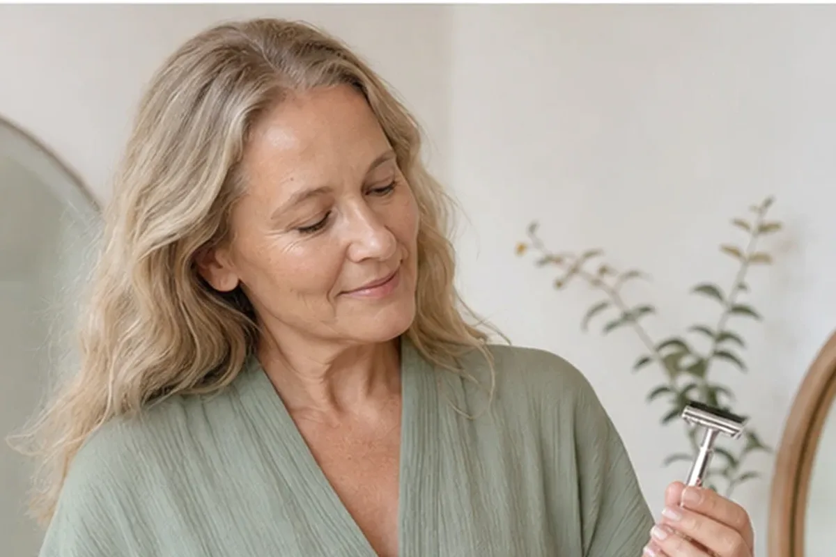 Redaktioneller Beauty-Moment zur Ausgangslage bei Epilierer für dunkle Haare