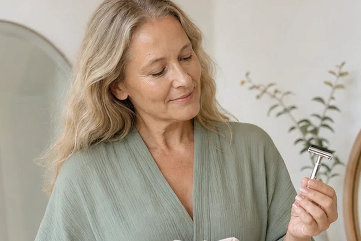 Authentische Beauty-Routine passend zum Thema Enthaarungscreme für dunkle Haare
